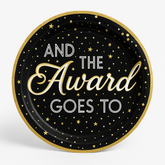 Awards Night "And the Award Goes To" 10-Inch Paper Dinner Plates - 8 Pack